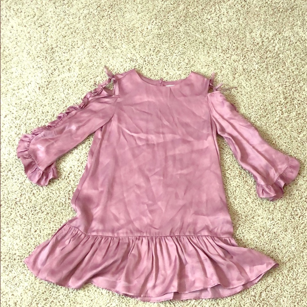 Zara girls plum colored dress